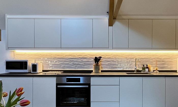 The kitchen are includes everything you need